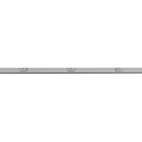 PLUGTRAK TAMPER RESIST 15A 3FT STEEL GRY